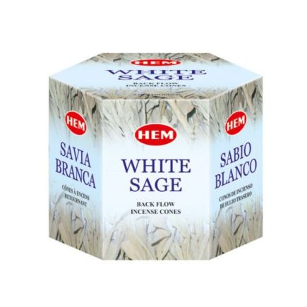 White Sage Backflow Incense Cones