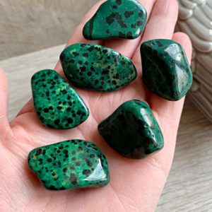 Green Dalmation Tumblestone